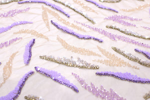 VADIM COUTURE HAND BEADED SQUIGGLE