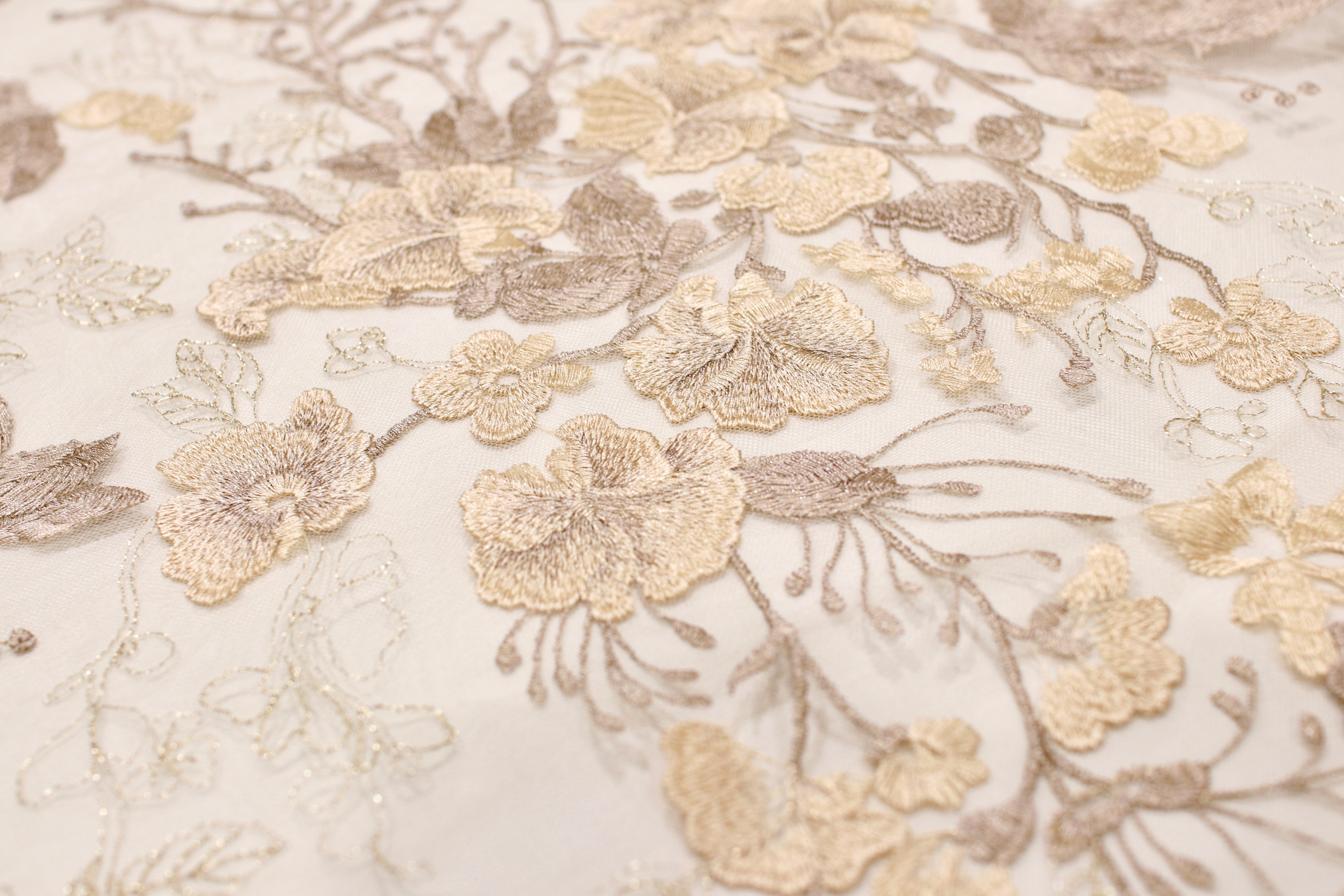 DRAMATIC FLORAL PRINT EMBROIDERY 1