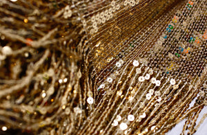 FRINGED SEQUIN WITH BORDER