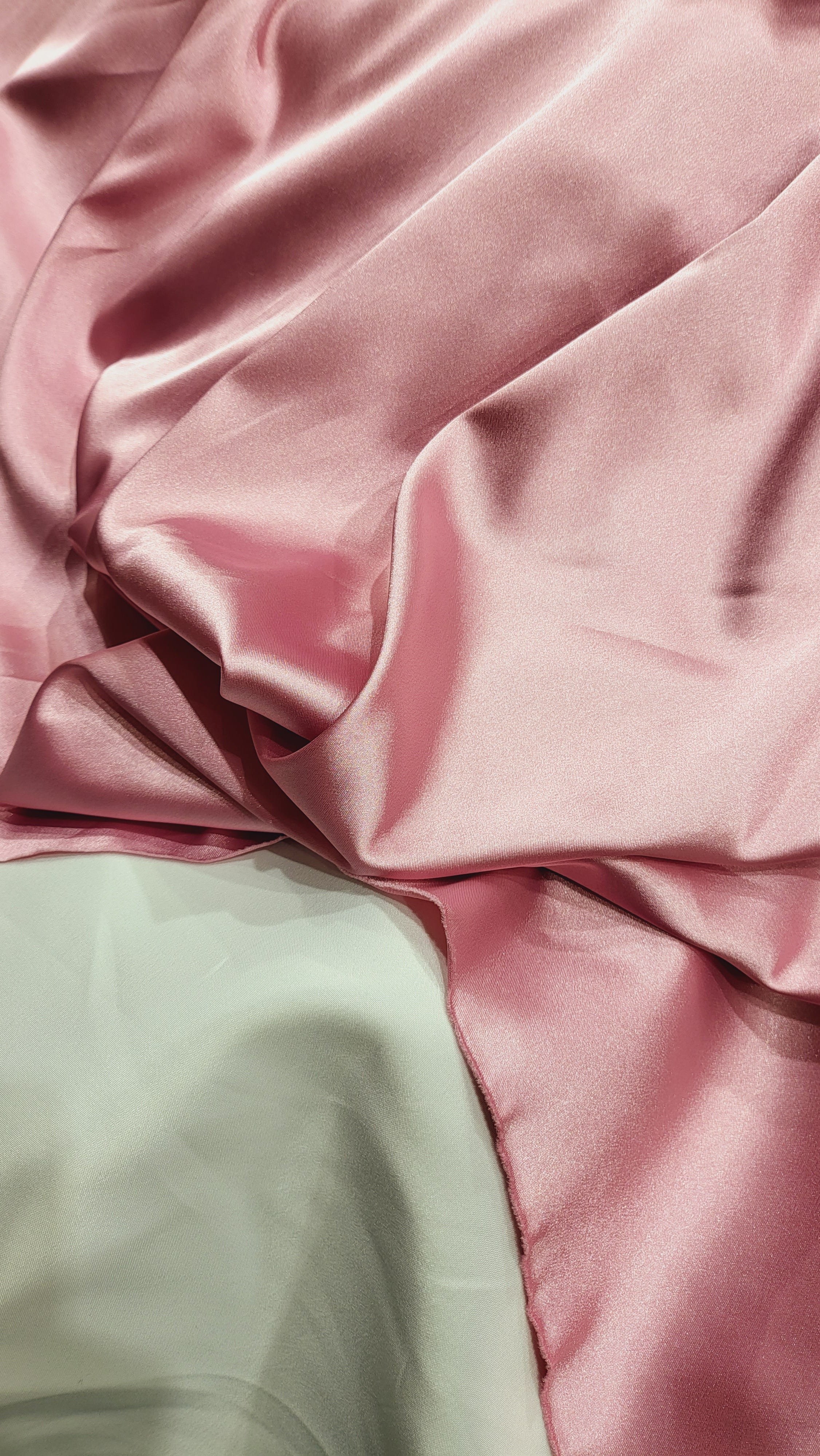 Stretch Satin- Blush Pink - Bloomsbury Square Dressmaking Fabric